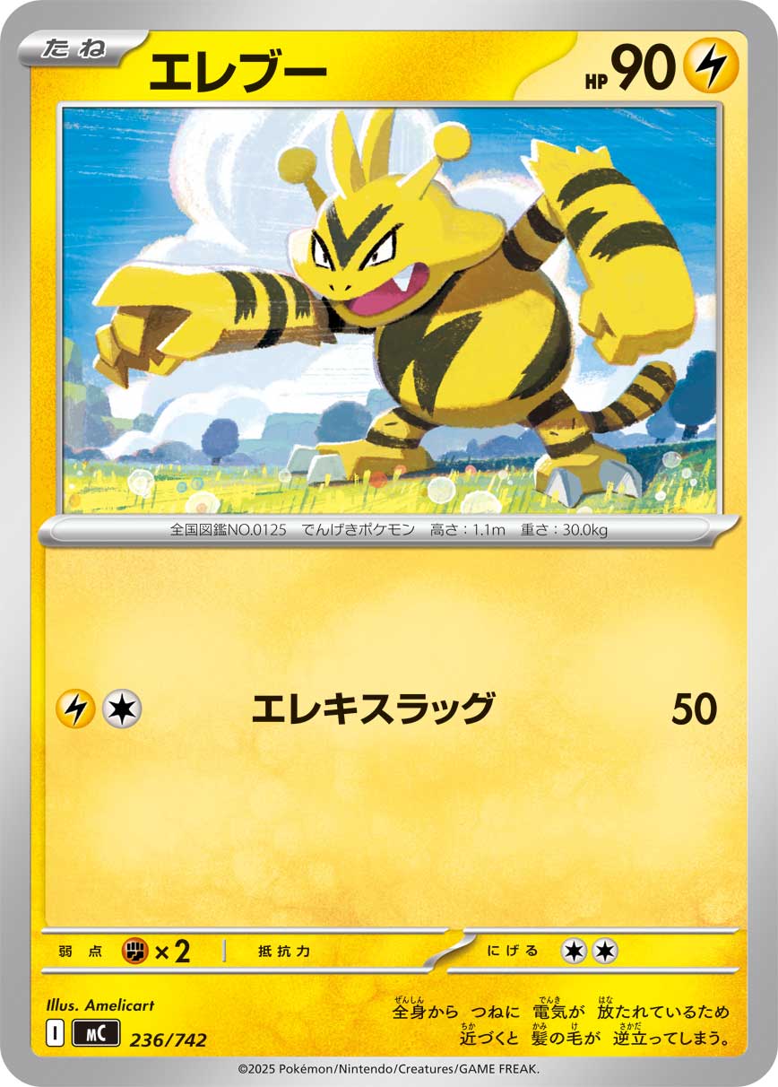 #236/742 電擊獸 エレブー Electabuzz