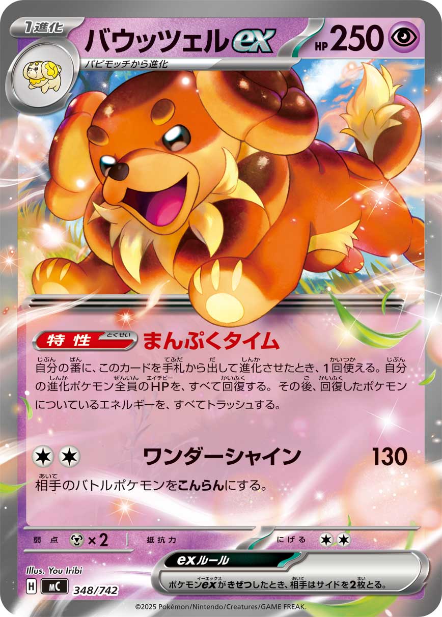 #348/742 麻花犬ex バウッツェルex Dachsbun ex