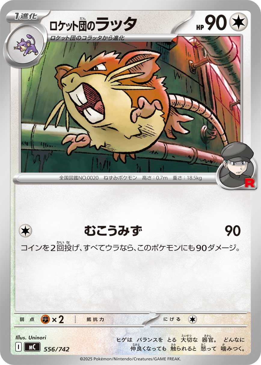 #556/742 火箭隊的拉達 ロケット団のラッタ Team Rocket’s Raticate