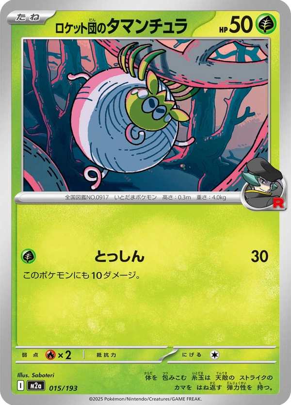 #015 火箭隊的團珠蛛 ロケット団のタマンチュラ Team Rocket’s Tarountula