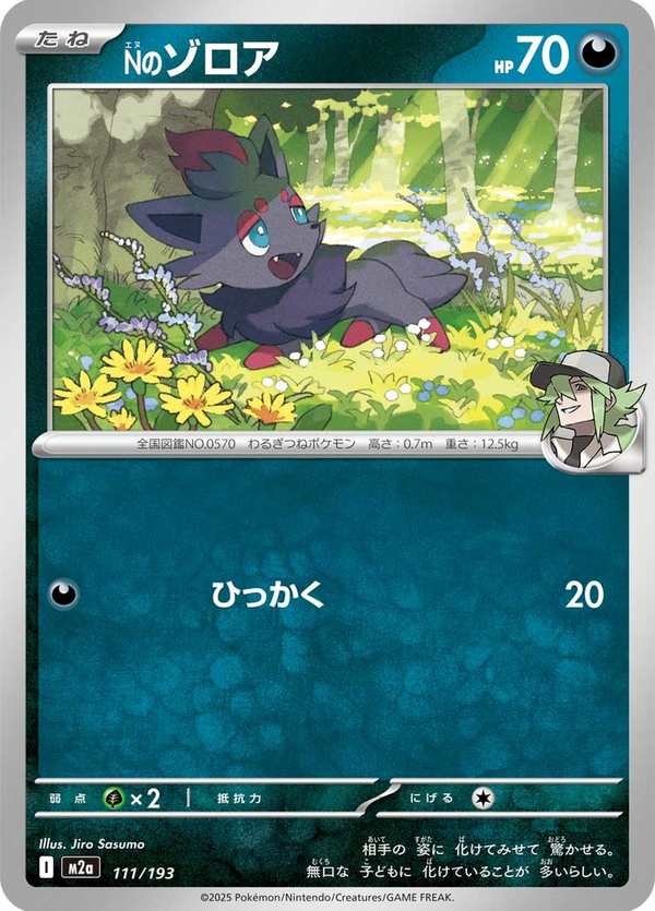 #111 N的索羅亞 Nのゾロア N’s Zorua