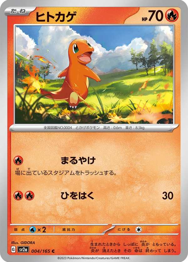 #004 小火龍 ヒトカゲ Charmander