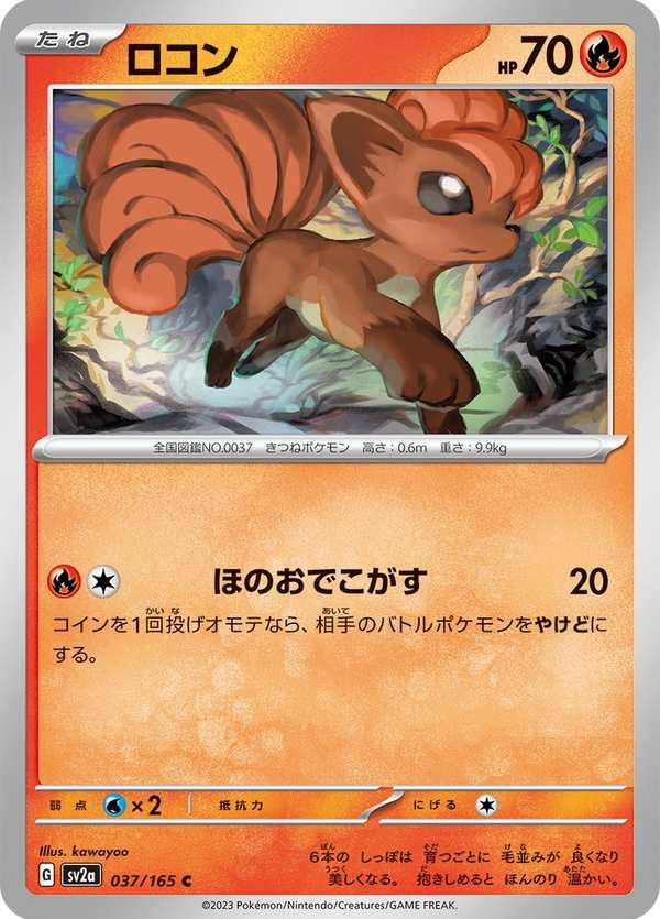 #037 六尾 ロコン Vulpix