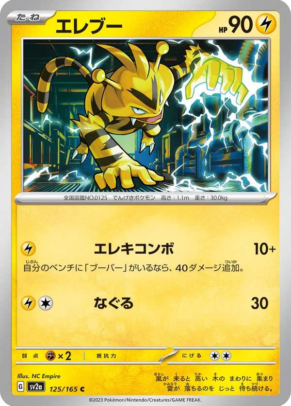 #125 電擊獸 エレブー Electabuzz