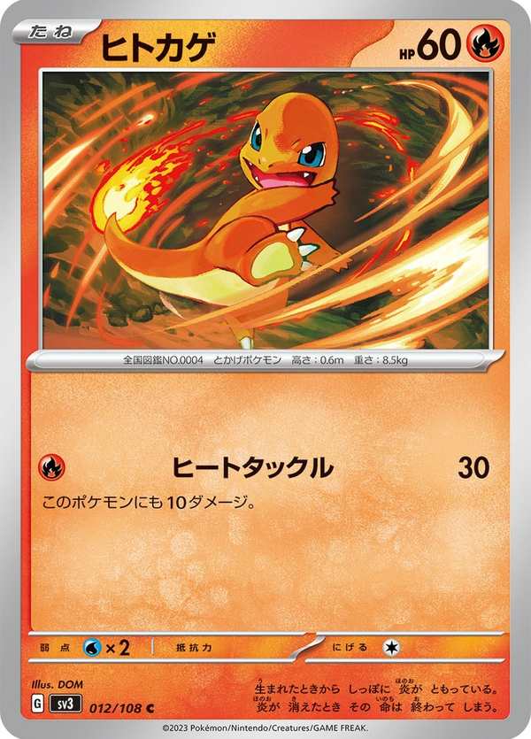 #012 小火龍 ヒトカゲ Charmander