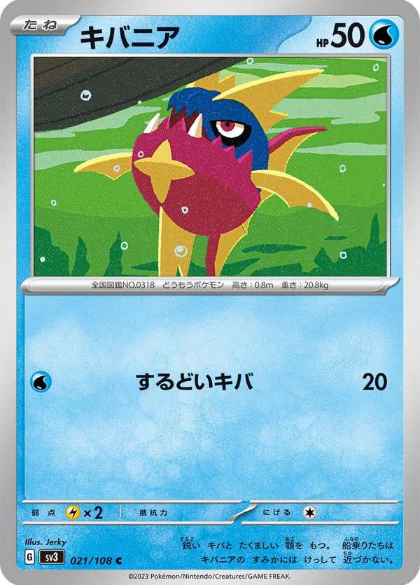 #021 利牙魚 キバニア Carvanha