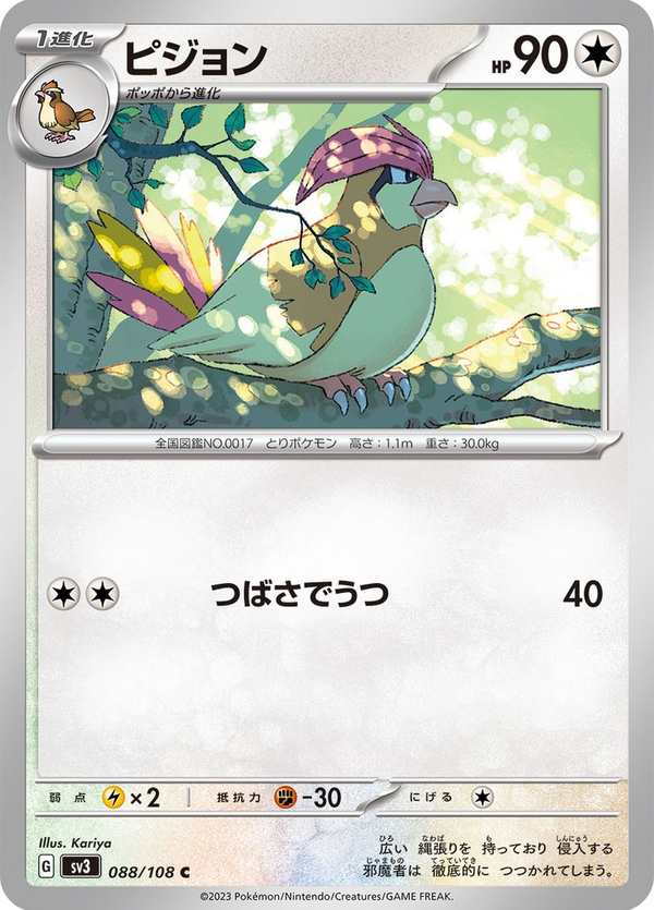 #088 比比鳥 ピジョン Pidgeotto