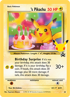 Birthday Pikachu | Celebrations Classic Collection