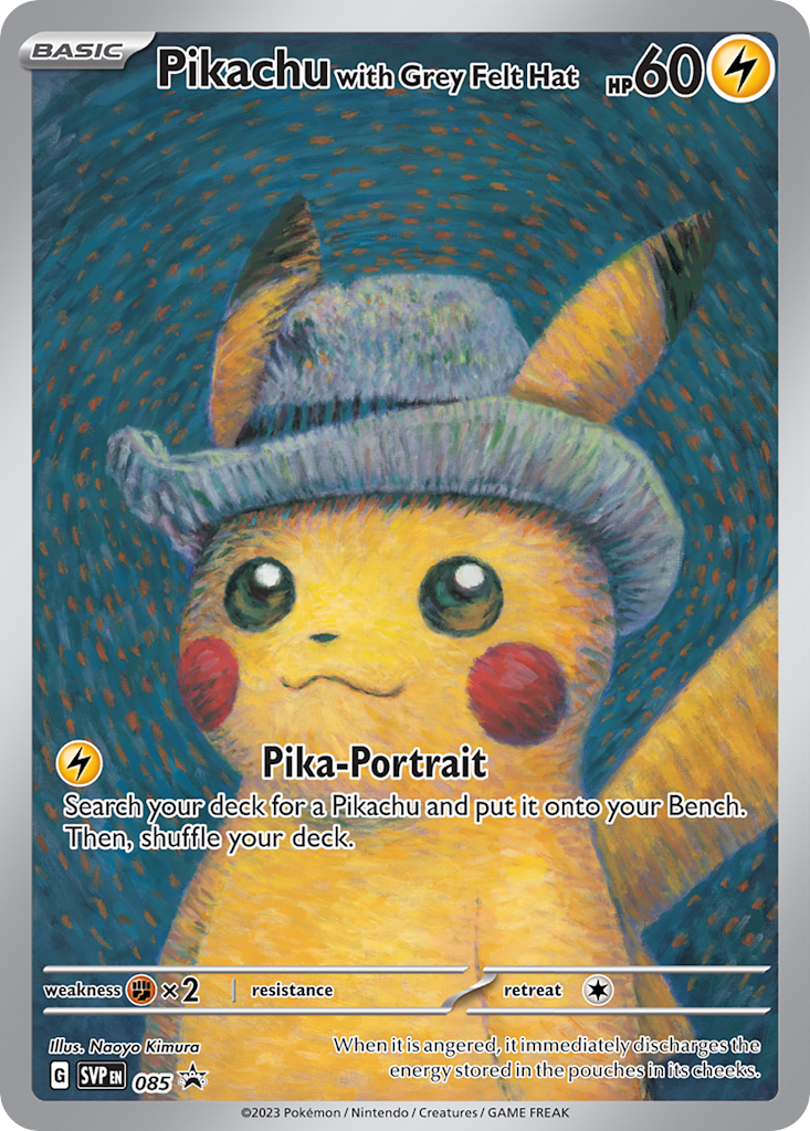 Pikachu with Grey Felt Hat SVP EN 085